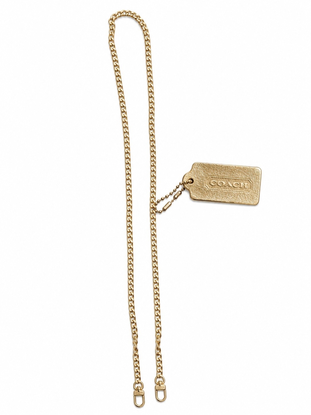 UNBRANDED CROSS BODY  CHAIN BUNDLED WITH A  COACH HANG TAG
